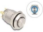 Delock 20984 20984 Drucktaster 3 A 1 x Ein/(Aus) tastend Blau (B x T) 23 mm x...