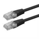 ROLINE Patchkabel Cat.6 (Class E), UTP, PoE, schwarz, 1 m 21.51.1535