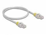 Delock 80117 RJ45 Patchkabel CAT 6a S/FTP 0.50 m Grau Geschirmt 1 St.