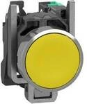 Schneider Electric XB4BA515 Drucktaster, Harmony XB4, Metall, 22mm, gelb,