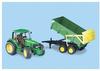 bruder John Deere Traktor 6920 mit Frontlader + Holzanhänger Fertigmodell