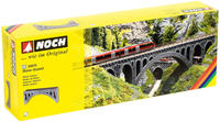 NOCH 58670 H0 Rh&ocirc;ne-Viadukt 1gleisig Universell (L x B x H) 370 x 44 x 150 mm
