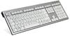 Logickeyboard Premium Line Kabelgebunden Tastatur Deutsch, QWERTZ Grau