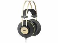 AKG Harman K92 Studio Over Ear Kopfhörer kabelgebunden Schwarz, Gold