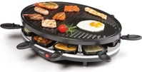 DOMO DO9038G, DOMO DO9038G Raclette Grillfunktion, Antihaftbeschichtung,