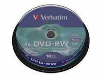 Verbatim 43552 DVD-RW Rohling 4.7 GB 10 St. Spindel Wiederbeschreibbar