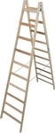 KRAUSE 170125, Krause 170125 Holz Stufen-Doppelleiter Arbeitsh&ouml;he (max.): 4.30 m