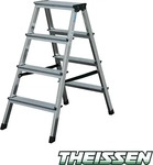 KRAUSE 120335, Krause 120335 Aluminium Stufen-Doppelleiter Arbeitsh&ouml;he (max.): 2.40