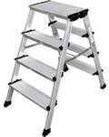 Krause MONTO Treppo 126047 Aluminium Doppel-Klapptritt klappbar Arbeitsh&ouml;he (max.):