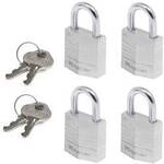 Master Lock P55992 Vorh&auml;ngeschloss 20 mm gleichschlie&szlig;end Silber Schl&uuml;sselschloss