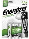 Energizer Power Plus HR03 Micro (AAA)-Akku NiMH 700 mAh 1.2 V 4 St. E300626600