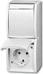 ABB 2CKA002084A0714, ABB 2CKA002084A0714 Schutzkontakt-Steckdose IP44 Wei&szlig;,