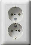 GIRA 078327, GIRA Doppelsteckdose Wei&szlig; 078327 1 St.
