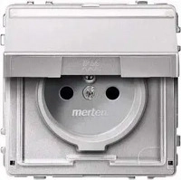 MERTEN MEG2312-7260, Merten Steckdose Aquadesign Aluminium MEG2312-7260 1 St.