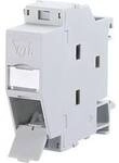 Metz Connect 1309427103-E Netzwerkdose Hutschiene CAT 6 Lichtgrau