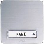 m-e modern-electronics KTA-1 A/S Klingelplatte mit Namensschild 1fach Silber 12...