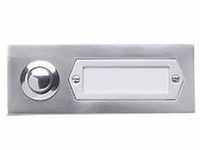 Grothe 55531 Klingeltaster mit Namensschild Aluminium (eloxiert)