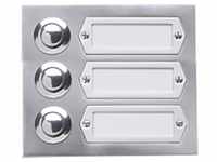 Grothe 55533 Klingeltaster mit Namensschild Aluminium (eloxiert)