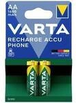 Varta RECH.AC.Phone AA1600mAh BLI2 Mignon (AA)-Akku NiMH 1600 mAh 1.2 V 2 St.