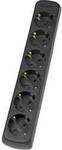 AS Schwabe 11712 Steckdosenleiste Schwarz ohne Stecker 1 St.