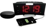 Geemarc JWNS-CURVE_BLK_VDE Quarz Wecker Schwarz Gro&szlig;es Display 1558317