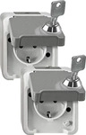 MERTEN MEG2418-8029, Merten Steckdose AQUASTAR Lichtgrau MEG2418-8029 1 St.