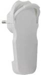 REV 0018260100 Schutzkontakt-Flachstecker 230 V Wei&szlig; IP20