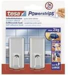 tesa POWERSTRIPS&reg; Klebehaken Large Classic Chrom Inhalt: 2 St. 58051-00010-20