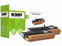 KMP Toner 2er-Pack ersetzt Brother TN-230BK, TN230BK Kompatibel Schwarz 4400 Seiten
