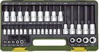 PROXXON 23290, Proxxon Steckschl&uuml;ssel-Bit-Einsatz-Set 1/2, 1/4 42teilig 23290