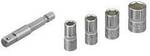 Wolfcraft Steckschl&uuml;sseleinsatz-Set 1/4 (6.3 mm) 5teilig 2413000