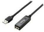 equip 10m USB A A Schwarz Kabel 2.0 Extension Cable 133310