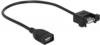 Delock USB-Kabel USB 2.0 USB-A Buchse, USB-A Buchse 0.25 m Schwarz 85105