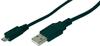 Digitus USB-Kabel USB 2.0 USB-A Stecker, USB-Micro-B Stecker 1.80 m Schwarz