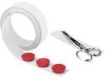 magnetoplan Metallband (L x B x H) 5 m x 35 mm x 0.3 mm selbstklebend Wei&szlig; 5 m