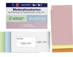 magnetoplan 112501510 Moderationskarte Rosa, Gr&uuml;n, Gelb, Wei&szlig;, Blau, Orange