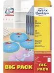 Avery-Zweckform L7676A-40P CD-Etiketten &Oslash; 117 mm Papier Wei&szlig; 80 St. Permanent