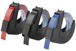 DYMO 3D Pr&auml;geband, Schriftband 3er Set Kunststoff Bandfarbe: Blau-Rot, Blau-Schwarz