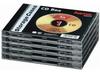 Hama CD Hülle 00044744 1 CD/DVD/Blu-Ray Transparent, Schwarz Polystyrol 5 St.