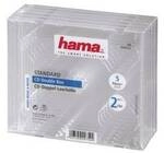 Hama Beh&auml;lter CD-Aufbewahrung - Kapazit&auml;t: 2 CD - durchsichtig (Packung mit 5)