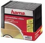 Hama CD H&uuml;lle 00011432 Schwarz, Transparent Kunststoff 20 St.