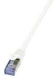 LogiLink CQ4111S RJ45 Patchkabel CAT 6a S/FTP 20.00 m Wei&szlig; vergoldete...