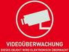 ABUS AU1320 Warnaufkleber Videoüberwachung Sprachen Deutsch (B x H) 148 mm x 105 mm