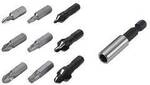 Wolfcraft 2542000 Kegelsenker-Set 8 mm, 10 mm, 12 mm Sechskantschaft 1 Set