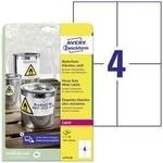 Avery-Zweckform L4719-20 Folien-Etiketten 105 x 148 mm Polyester-Folie Wei&szlig; 80 St.