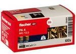 Fischer 59484 PA 4 M 6/13,5 Messingd&uuml;bel 13.5 mm 8 mm 100 St.