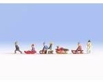 NOCH N Kinder im Schnee Bemalt, Stehend, Sitzend 36819