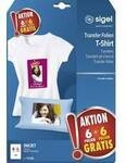 Sigel T1156 T-Shirt-Transferfolie 197 g/m&sup2; 12 Blatt