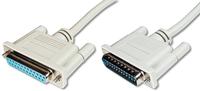 DIGITUS - Datatransfer Verl&auml;ngerungskabel, D-Sub25/St - D-Sub25/Bu AK-610201-030-E