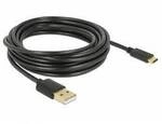 Delock USB-Kabel USB 2.0 USB-A Stecker, USB-C&reg; Stecker 4.00 m Schwarz 83669